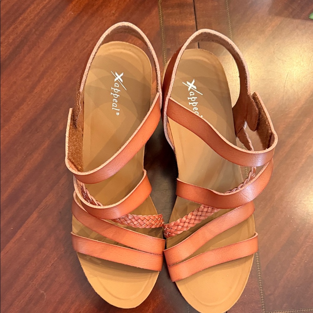 Xappeal Women's Brown Strappy Sandals